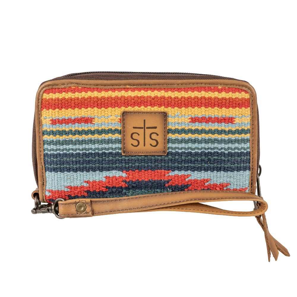 4961 Chaynee Valley Serape Kacy Organizer-Leather Wrist Strap, 32 Card